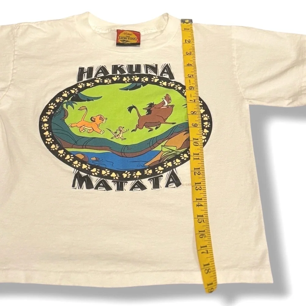 Vintage 1994 Disney Lion King Hakuna Matata Kids Shirt Shorts Set 7/8 Rare USA
